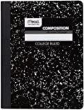 Amazon.com : Mead Composition Book, Wide Ruled Comp Book, Writing Journal Notebook with Lined Paper, Home School Supplies for College Students & K-12, 9-3/4" x 7-1/2", 100 Sheets, Black Marble (09910) : Composition Notebooks : Office Products