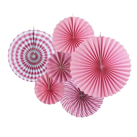 6pcs/set Kids Birthday Party Decorations Pink Paper Fans Rosettes Backdrop Pinwheel Garland Wedding Baby Shower Party Supplies|Party DIY Decorations| - AliExpress