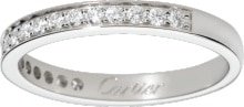 Cartier 1895 wedding band Platinum, diamonds