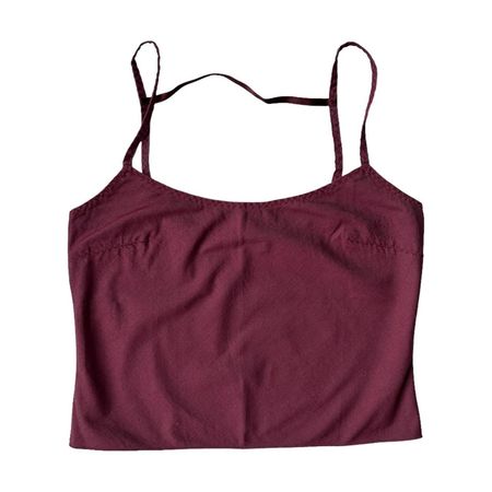 Prada Women's Burgundy Vests-tanks-camis | Depop