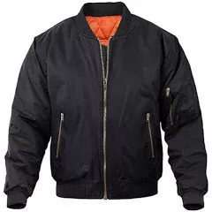 black bomber jacket orange inside - Google Shopping