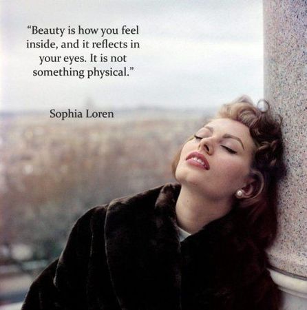 sophia loren quote beauty