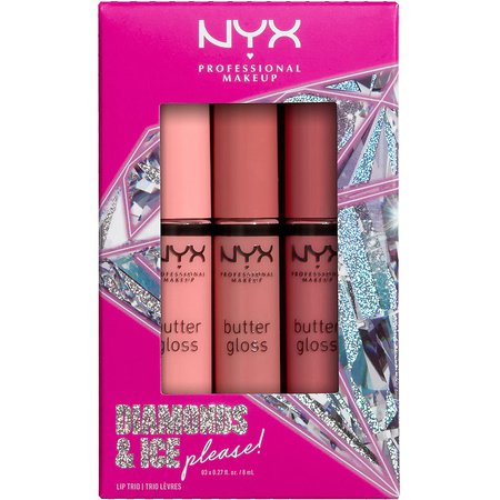 NYX Professional Makeup Diamonds & Ice, Please! Butter Gloss Trio | Ulta Beauty
