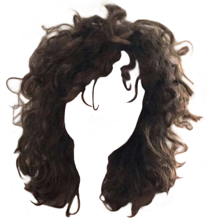 curly brown hair long