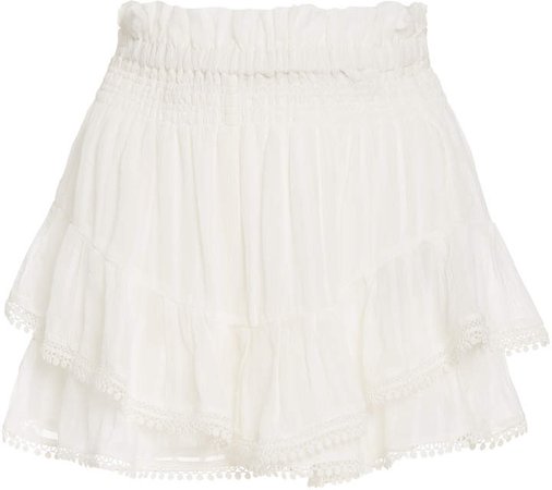 Janis Ruffled Lace Mini Skirt