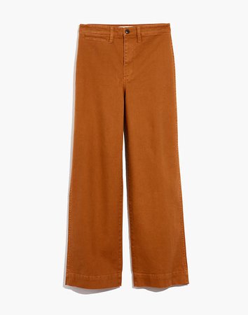 Slim Emmett Wide-Leg Pants brown