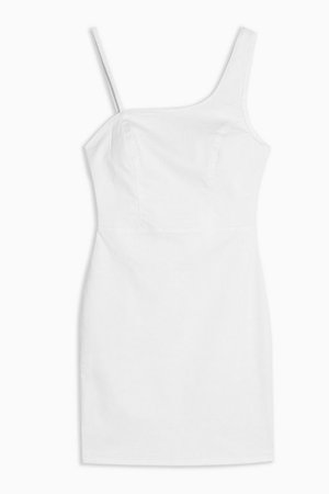White Joni Denim Bodycon Dress | Topshop white