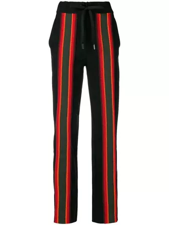No Ka' Oi striped appliqués track pants $435 - Buy AW18 Online - Fast Global Delivery, Price