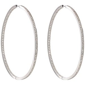 Ambre Victoria Women's Oversized Hinged Hoops