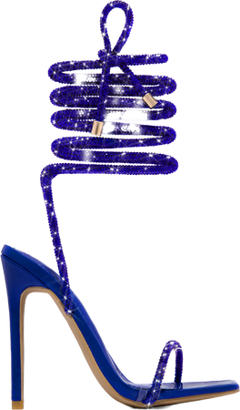 blue sparkle heels