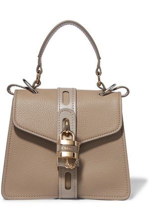 Chloé | Aby small textured and smooth leather tote | NET-A-PORTER.COM