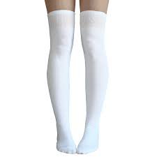 white thigh high socks - Google Search