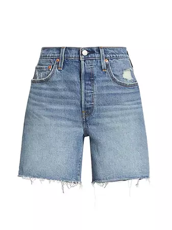 Shop Levi's 501 High-Waisted Denim Shorts | Saks Fifth Avenue