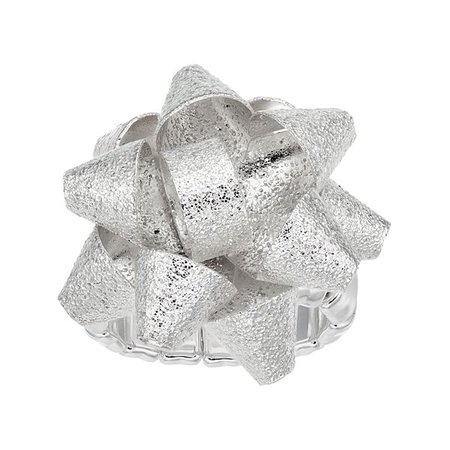 Textured Holiday Bow Stretch Ring