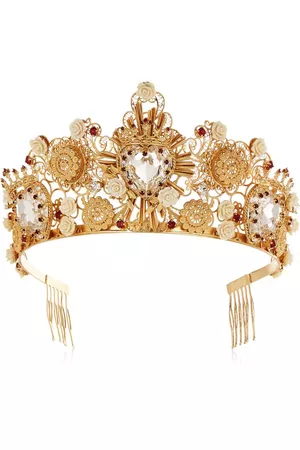 DOLCE&GABBANA : SS2015 Gold-tone Swarovski crystal crown | Sumally