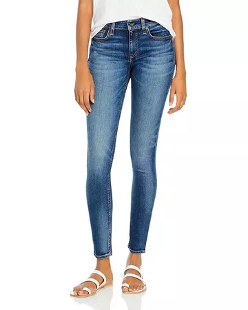 rag & bone Cate Mid Rise Skinny Jeans in Valley Line | Bloomingdale's