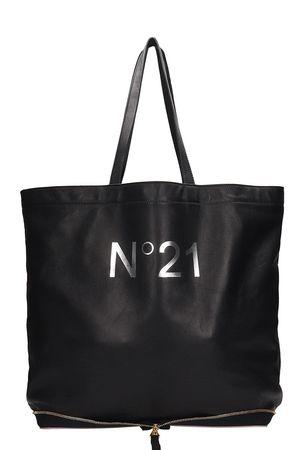 N.21 Black Leather Tote Bag