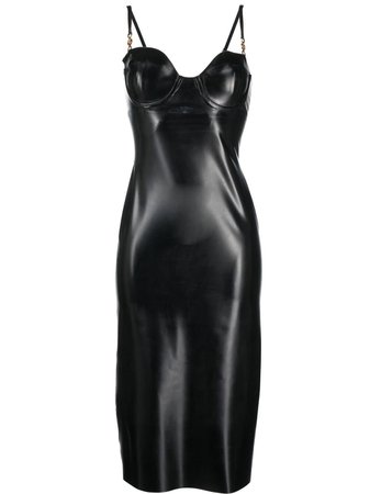 Versace Medusa Midiklänning i Latex - Farfetch