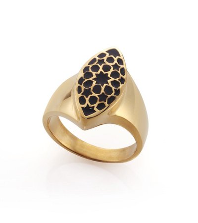 FLURITA GOLD BLACK RING | ✽ Support Small Businesses (Pin Exchange) | Pinterest