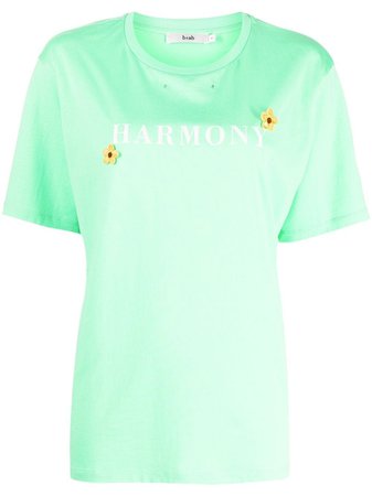 b+ab Harmony floral-appliqué T-shirt - Farfetch
