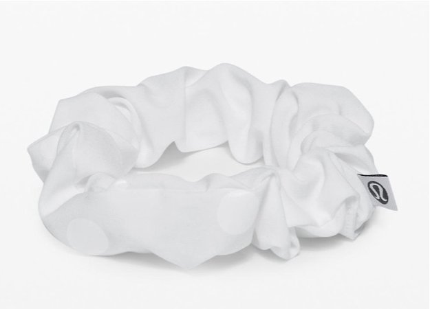 Uplifting Scrunchie- Poco Logo Foil White