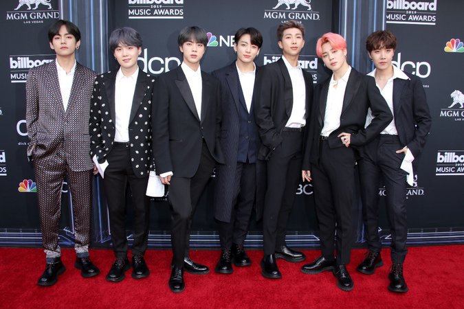 BTS on Billboard Music Awards 2019 Red Carpet Had Shoes for Jumping – Footwear News