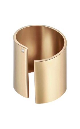 Evelyn Crystal-Embellished 14k Gold-Plated Ring