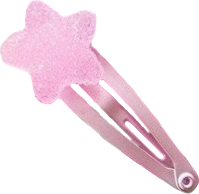 light pink candy gummy star hair clip