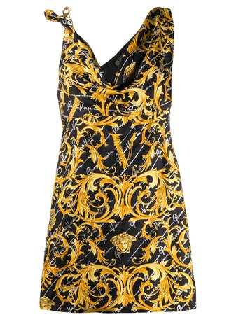 Versace Vestido Con Estampado Barroco Signature - Farfetch