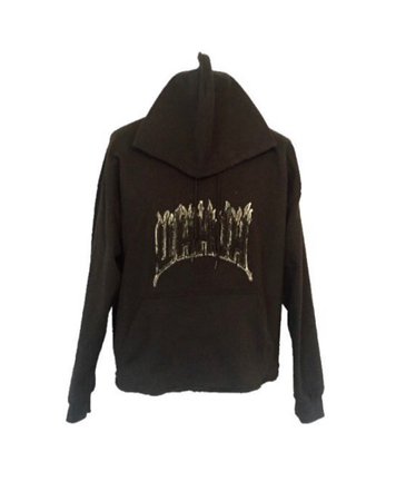 G E A R unlimited “Uh Huh” Black Flamesta hoodie