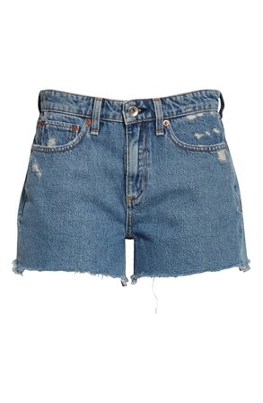 rag & bone Dre Cutoff Denim Shorts | blue