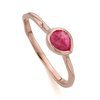 Siren Small Stacking Ring Set - Rose Quartz, Pink Quartz and Kyanite | Jewellery Sets | Monica Vinader