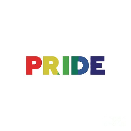 Pride Rainbow Text Drawing by Karen W Wyatt
