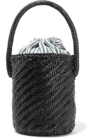 Loeffler Randall | Cleo woven leather bucket bag | NET-A-PORTER.COM