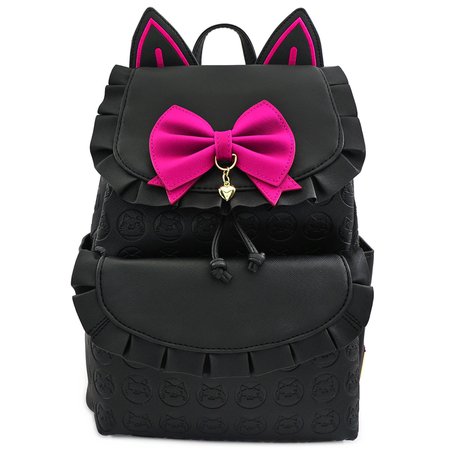 LOUNGEFLY X OVERWATCH D.VA BLACK CAT COSPLAY DRAWSTRING MINI BACKPACK - VIEW ALL - BAGS