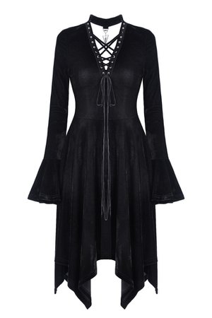 Blair Witchy Black Velvet Gothic Dress by Dark in Love