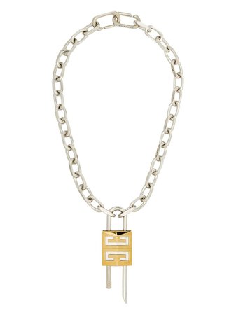 Shop Givenchy 4G Padlock necklace with Express Delivery - FARFETCH