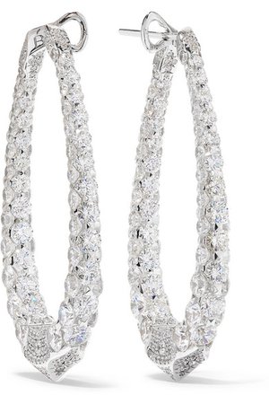Boghossian | Merveilles Halo Ohrringe aus 18 Karat Weißgold mit Diamanten | NET-A-PORTER.COM