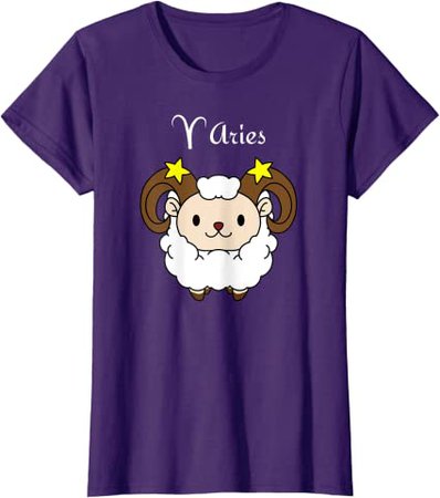 Amazon.com: Aries Horoscope Birthday Gift Anime Zodiac Astrology T-Shirt: Clothing
