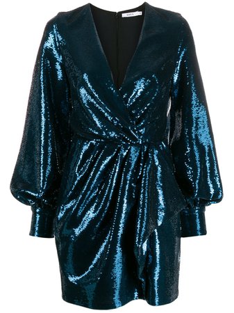 Amen Sequin-Embellished Mini Dress AMW19438 Blue | Farfetch