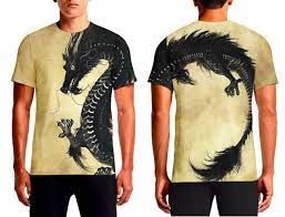 dragon print shirt