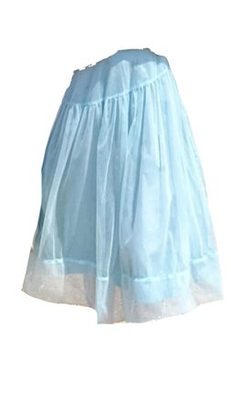 blue mesh skirt