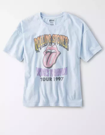 Tailgate Women's Rolling Stones Boxy T-Shirt blue