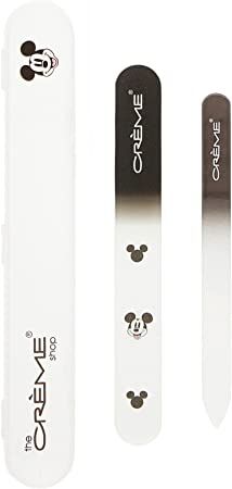 Amazon.com : The Crème Shop Mickey Mouse Crystal Nail File Duo with Travel Case : Beauty & Personal Care