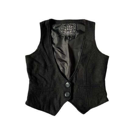 button up charcoal black waistcoat vest top