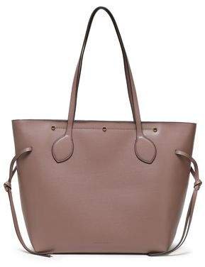 Studded Pebbled-leather Tote