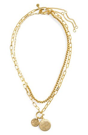 Madewell Set of Two Eye Etched Necklaces | Nordstrom