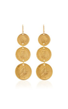 Gold-Plated Coin Earrings By Ben-Amun | Moda Operandi