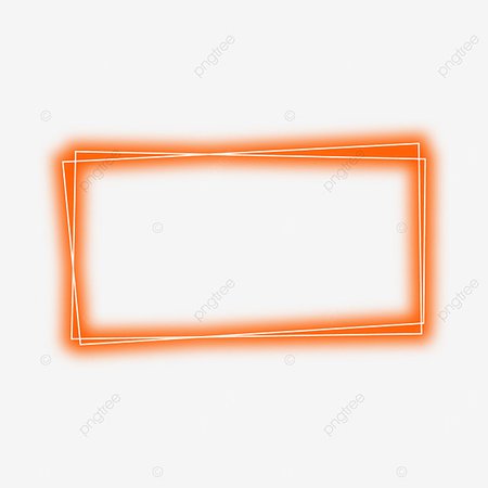 Neon Glowing Orange Frame Border, Glow, Glowing, Frame Free Vector PNG and Vector with Transparent Background for Free Download