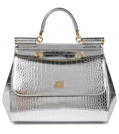 Dolce & Gabbana - Sicily Medium leather shoulder bag | Mytheresa